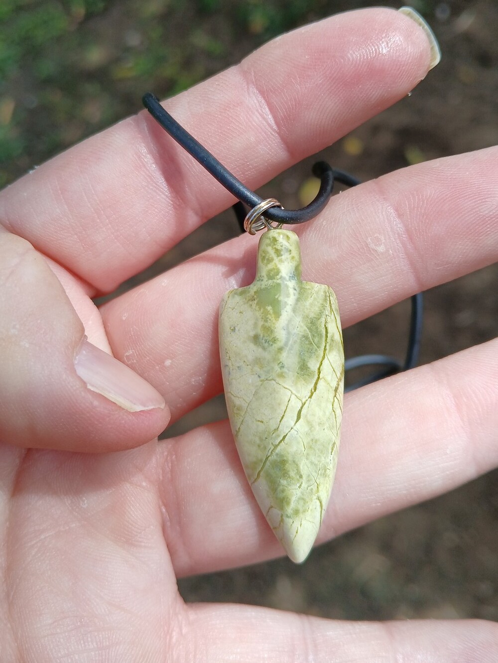New Jasper Arrowhead Necklace.